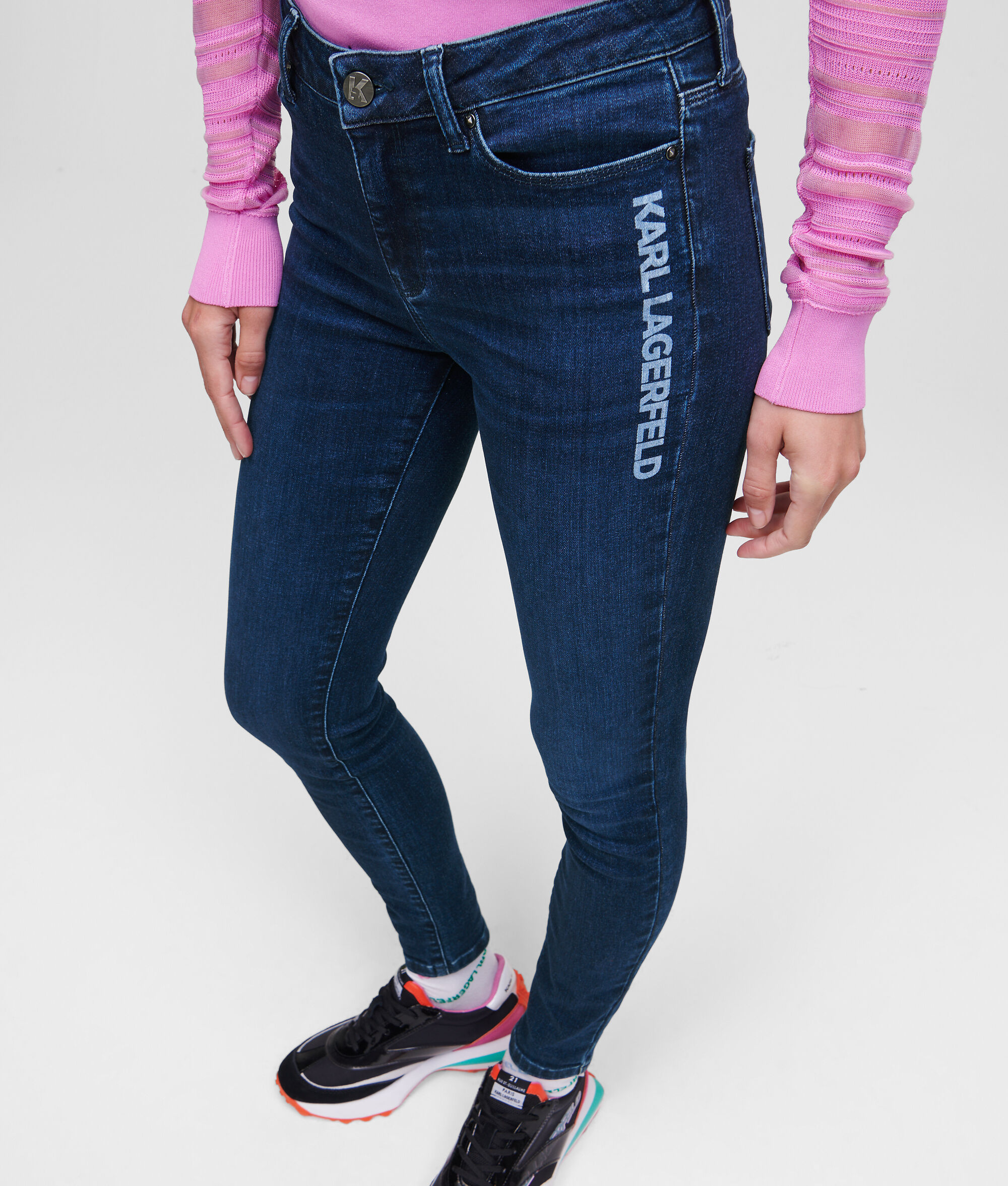 JEAN SKINNY BLEU AVEC LOGO KARL