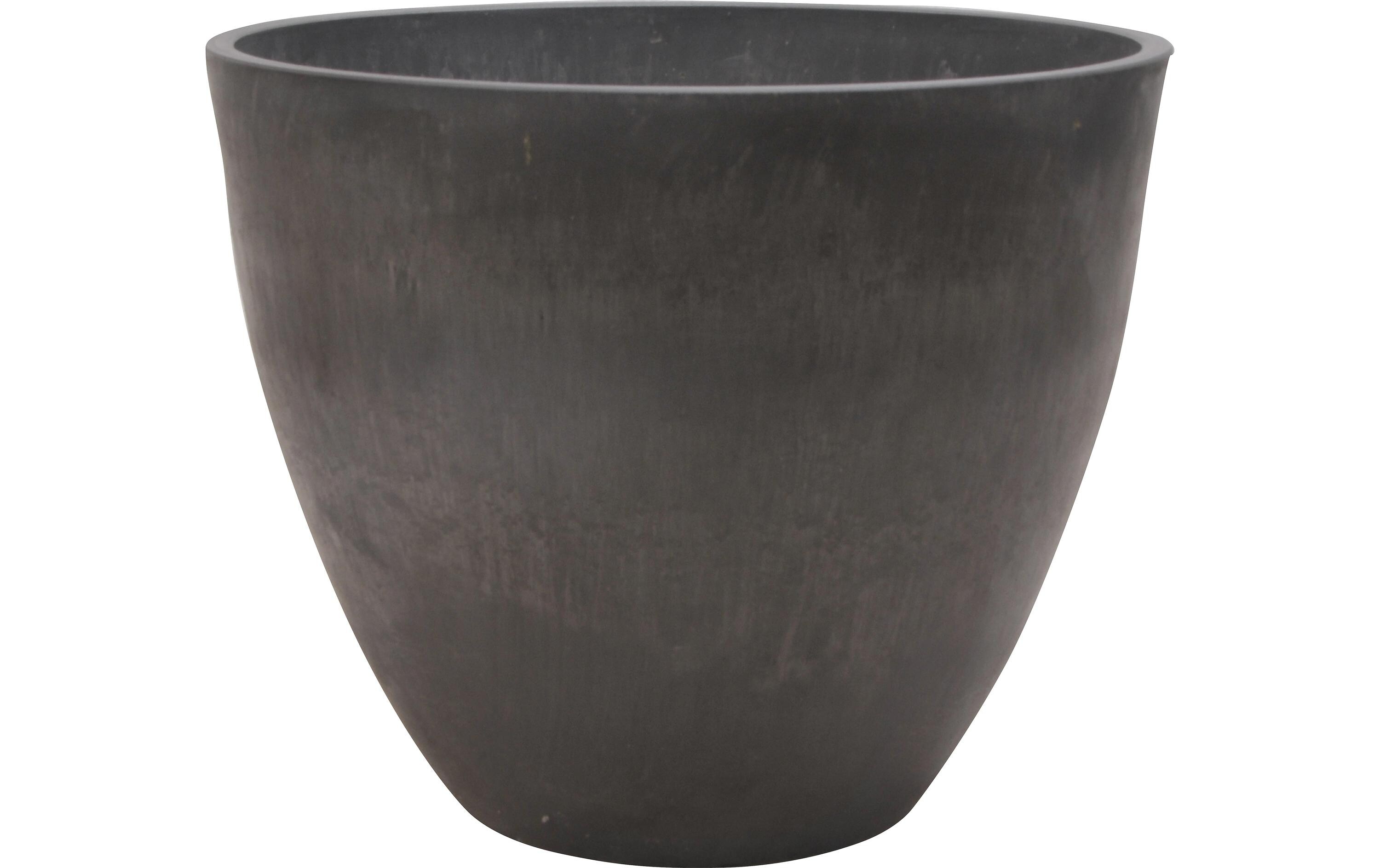 Blumentopf Woodstone Ø 35 cm x 29 cm DunkelgrauPflanzentopf