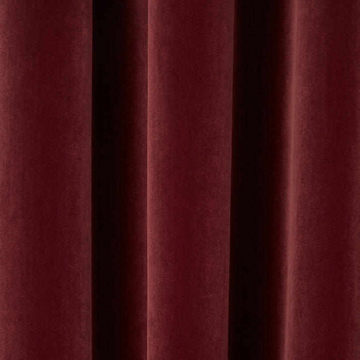 Rideau Velvet Valgreta bordeaux l.140 x H.260 cm