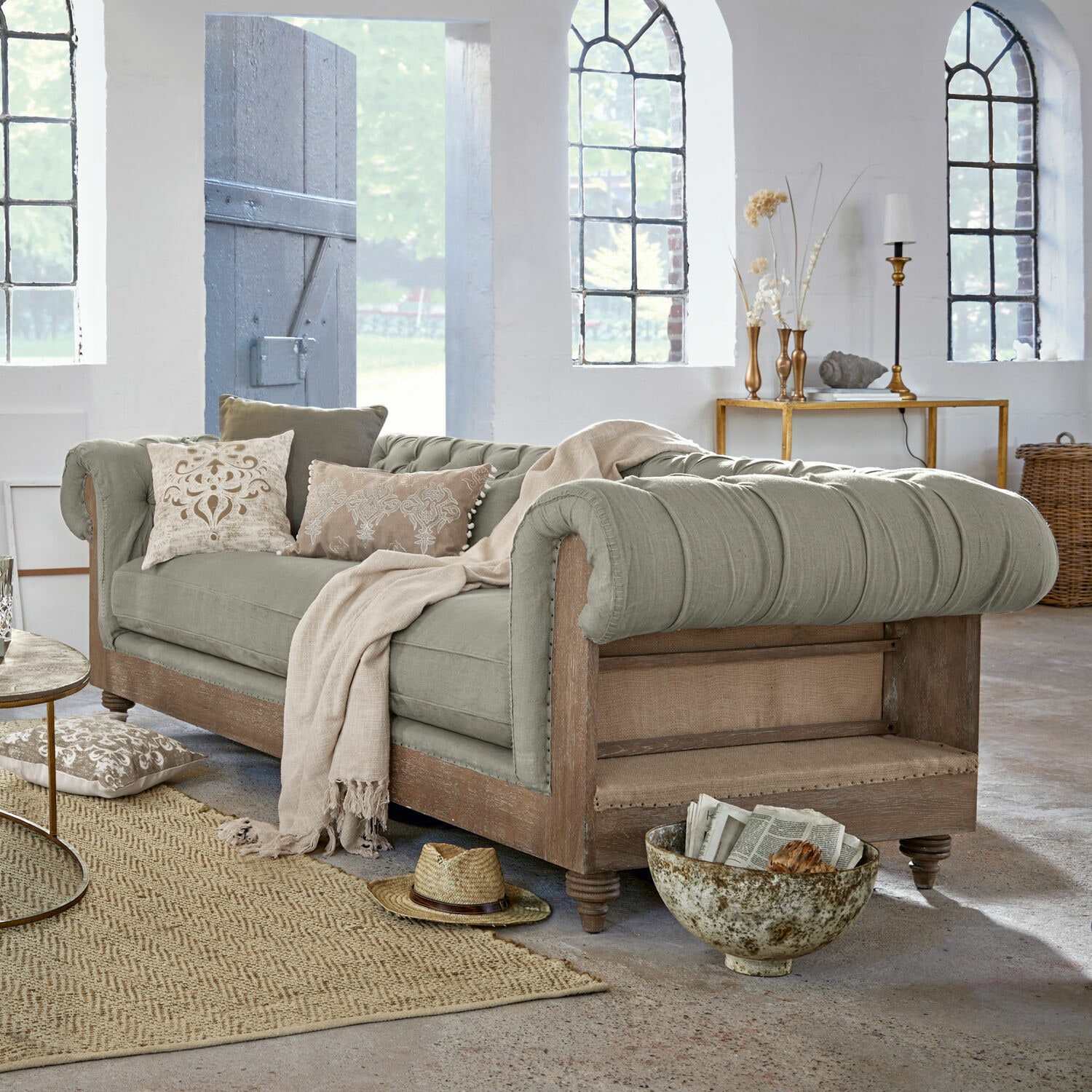 Sofa Kanani grau/braun