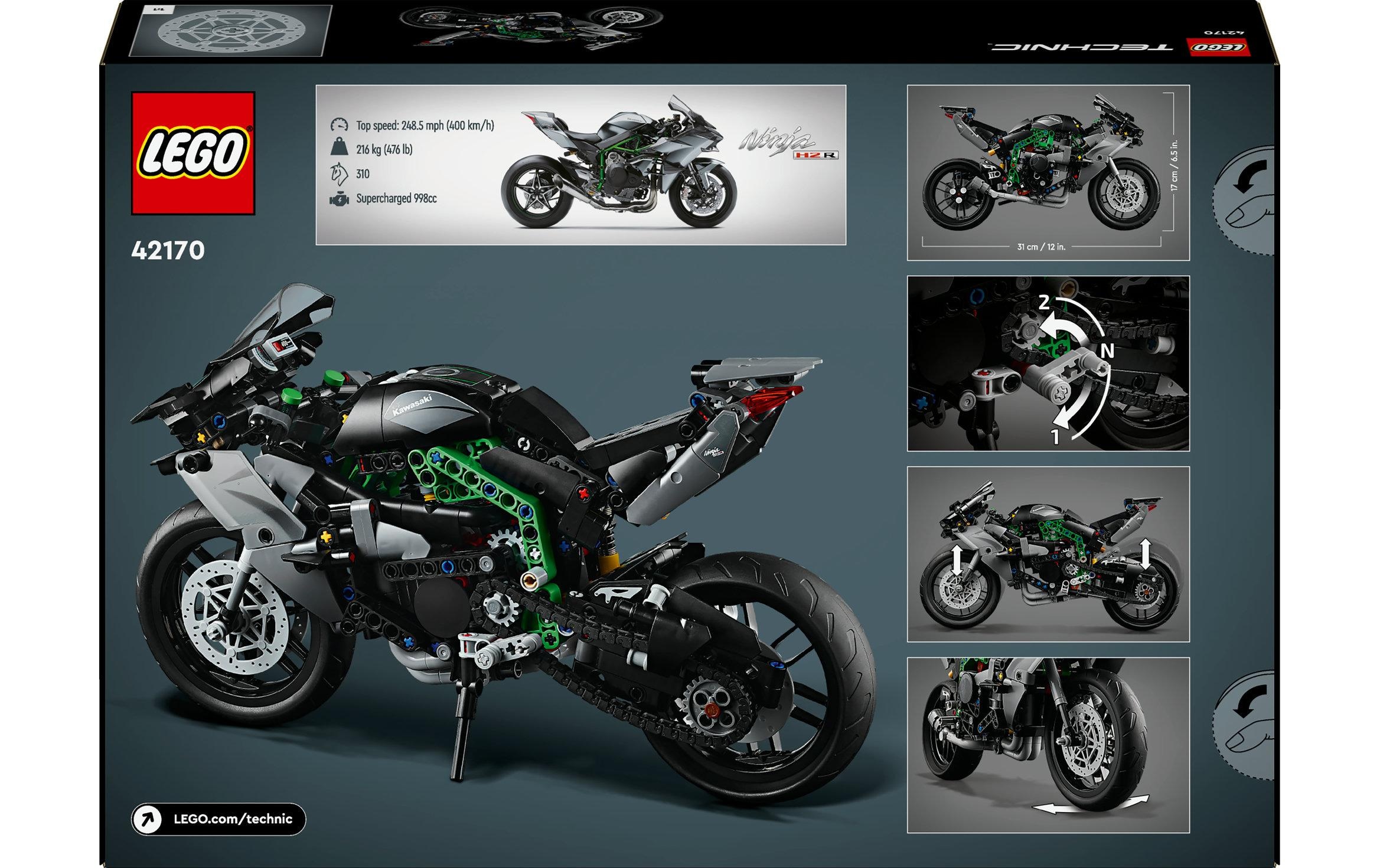 LEGO® Spielbausteine »Technic Kawasaki Ninja H2R Motorrad 42170«