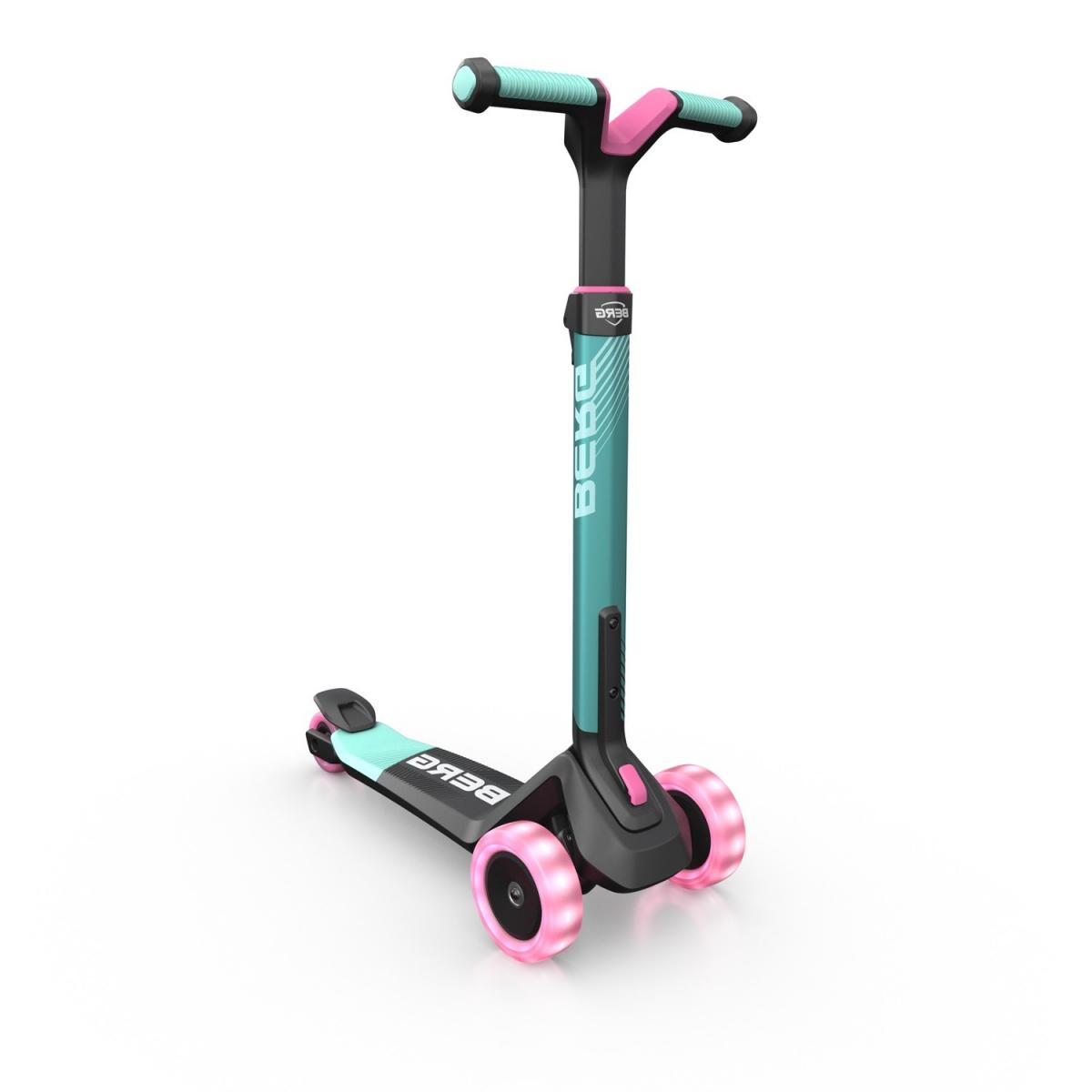 Nexo trottinette pliable menthe-roues led et jeu magnétique