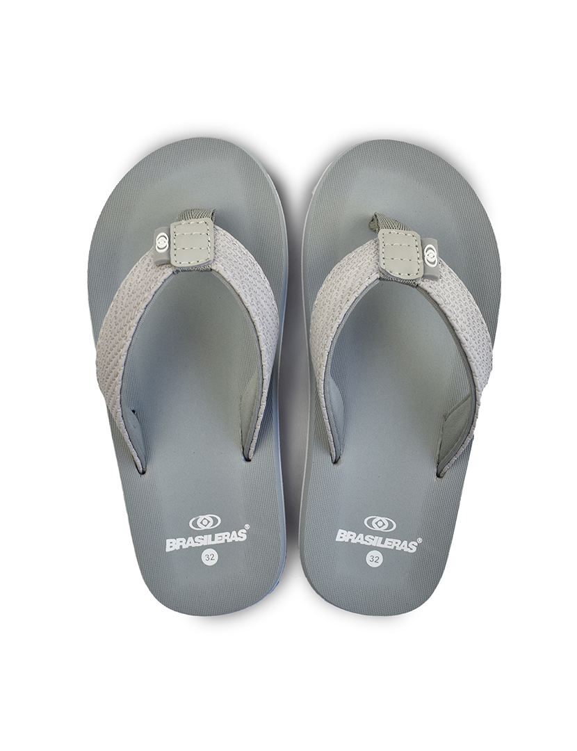 Children's Puff Slippers Gray Multicolor