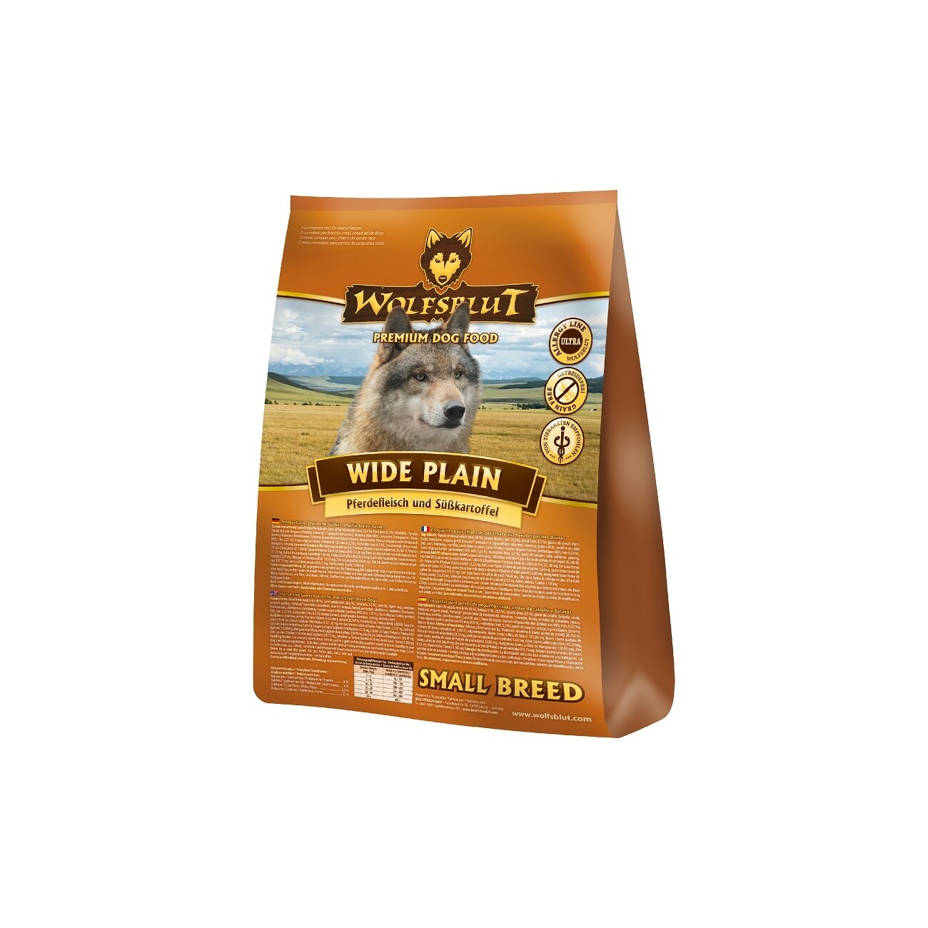 WOLFSBLUT Small Breed Wild Plain Pferdefleisch und Süßkartoffel 2 kg