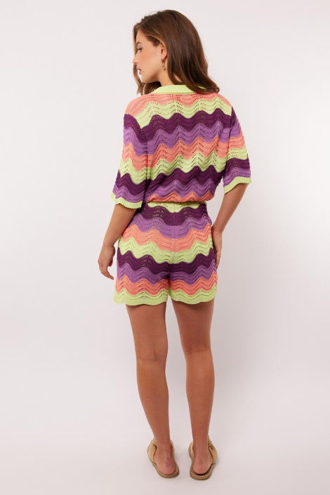 Fluresk multi color dames blouse