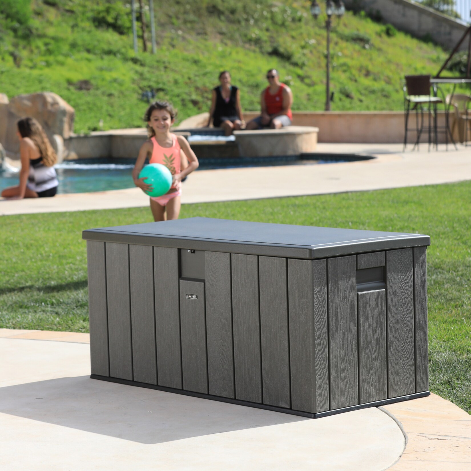 Lifetime Kissenbox Dunkelgrau 570l