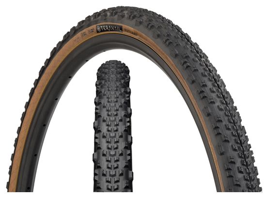 Pneu Gravel Teravail Rutland 700 mm Tubeless Ready Souple Light & Supple Flancs Beiges Tan