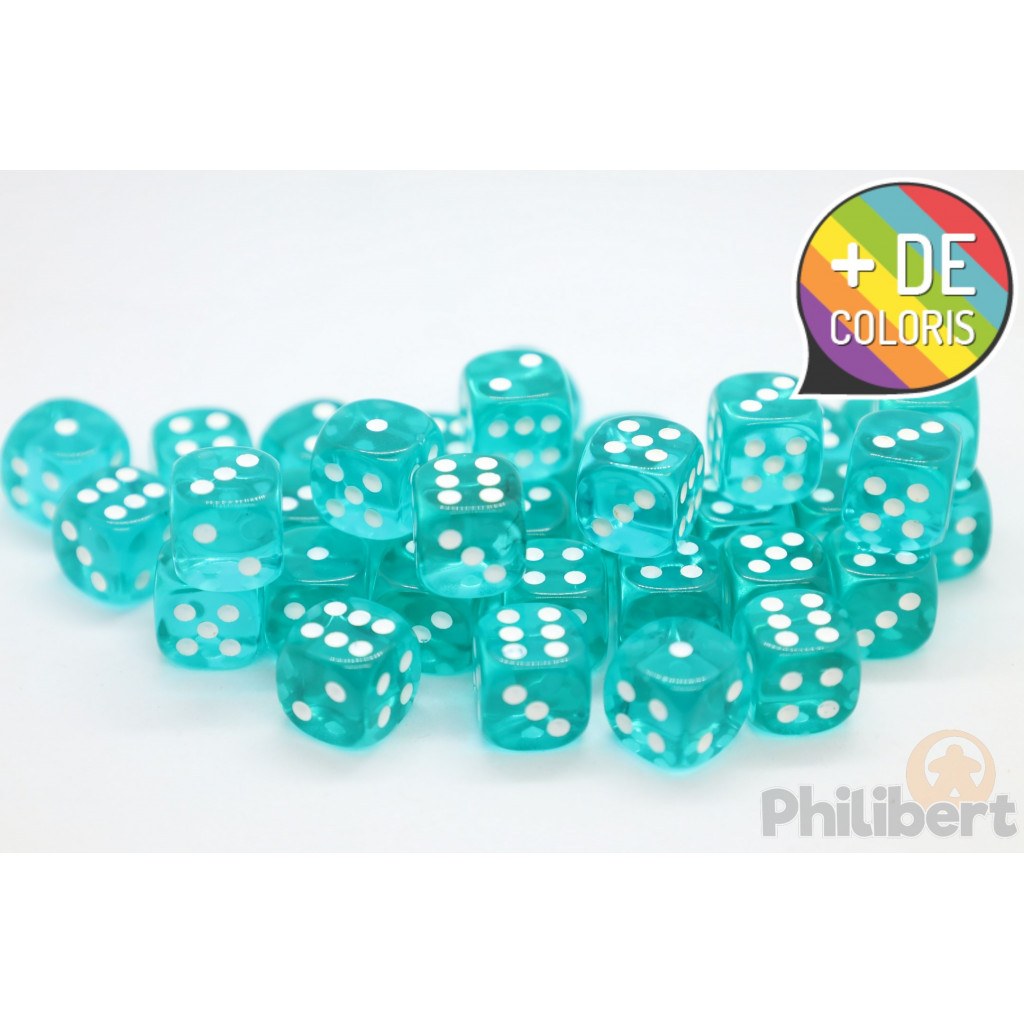 Set de 36 Dés Chessex : Translucides
