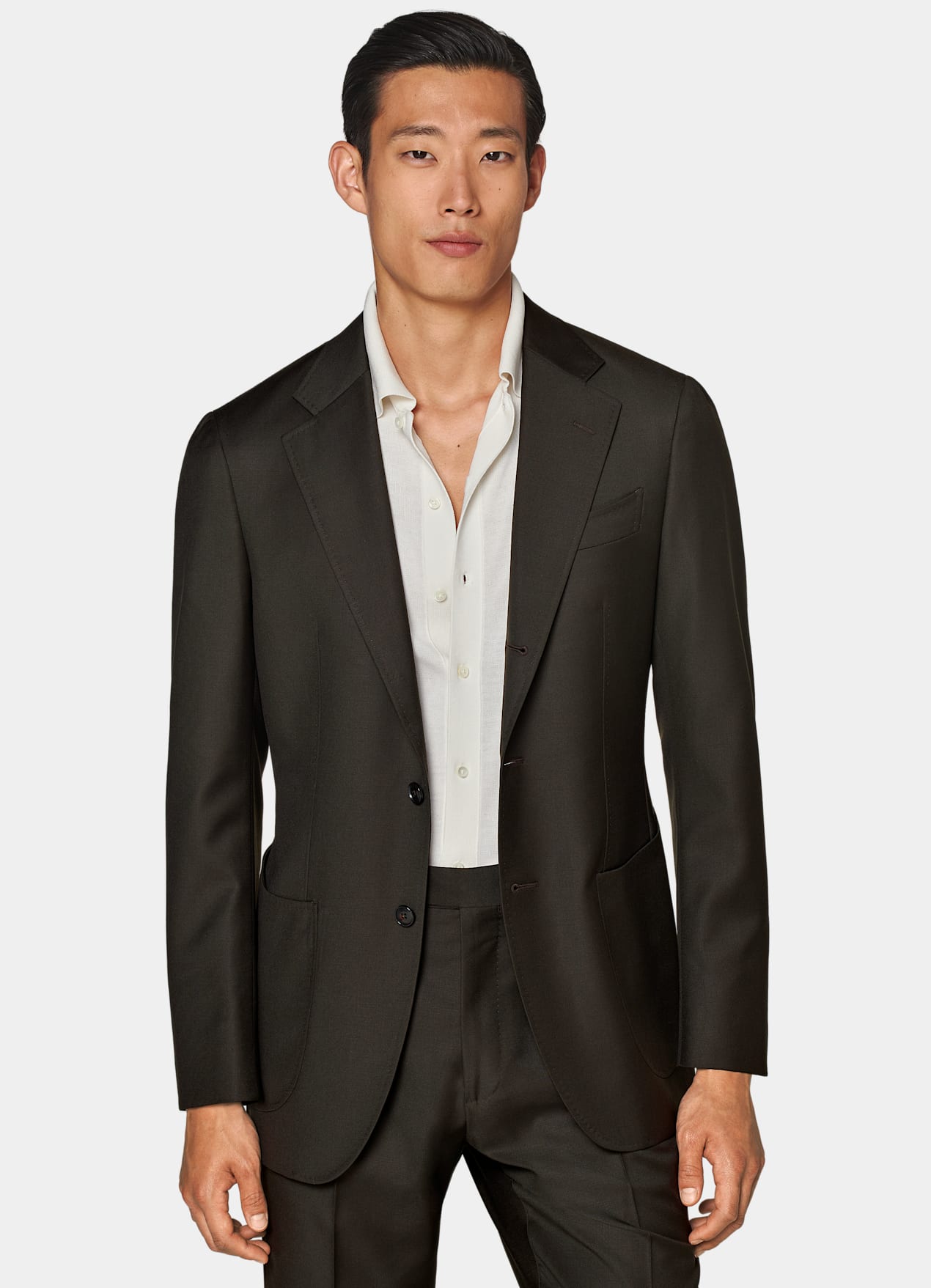 Costume Havana coupe Tailored marron foncé