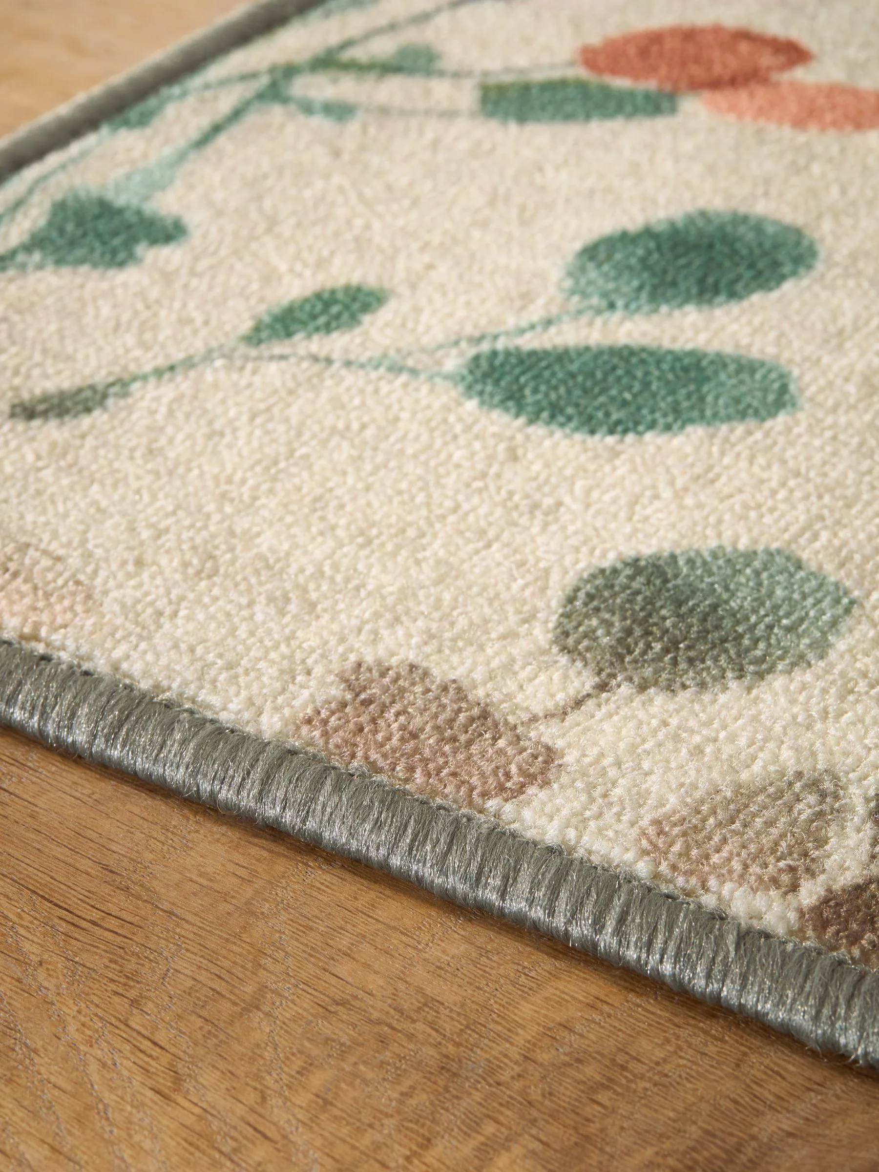 Wasbare herfstige loper met bloemenprint