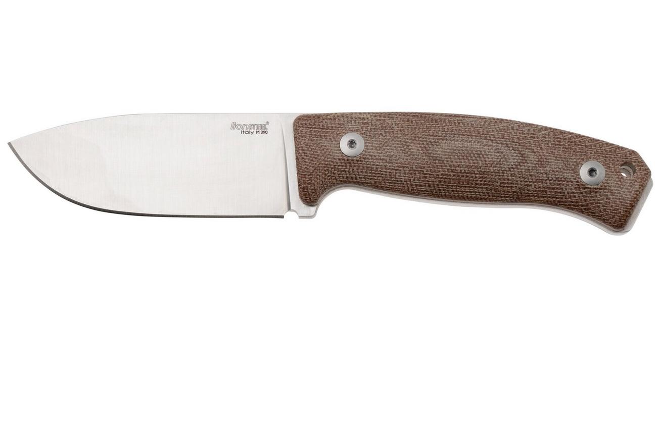 LionSteel M2M CVN Natural Canvas Micarta vaststaand mes