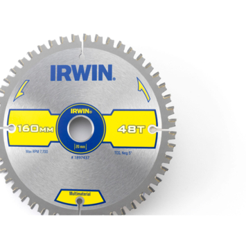 Irwin cirkelzaagblad 160x20 mm 48t multi