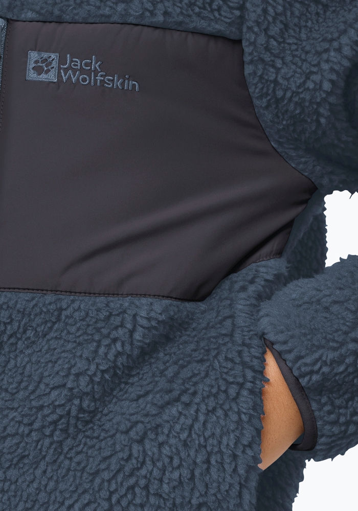 Jack Wolfskin Fleecejacke »ICE CURL JACKET K« Wärmend, winddicht, Übergangsjacke für Kinder