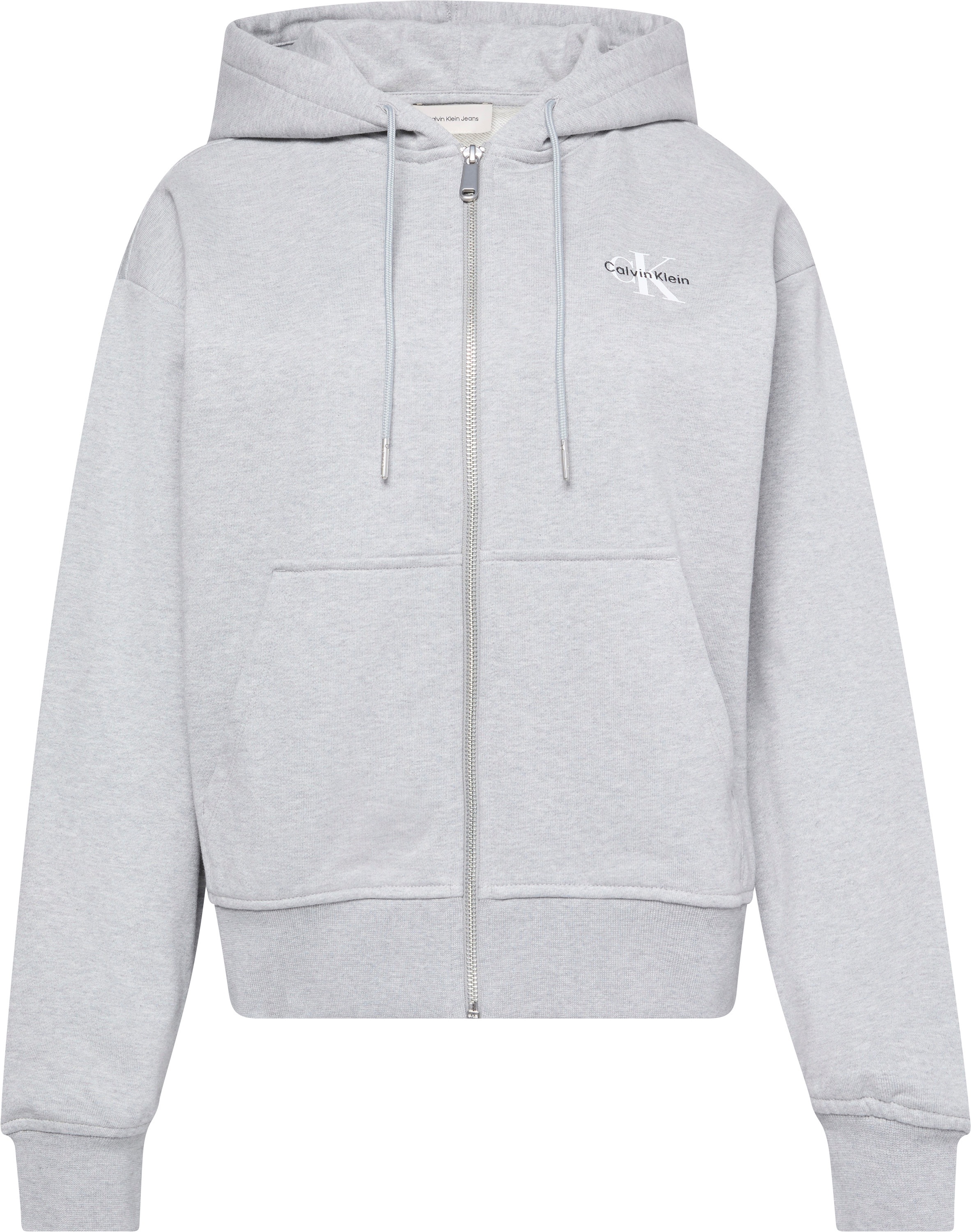 Calvin Klein Jeans Sweatjacke »MNLG FRNCH TRRY FZ B«, Mit Rundhalsausschnitt