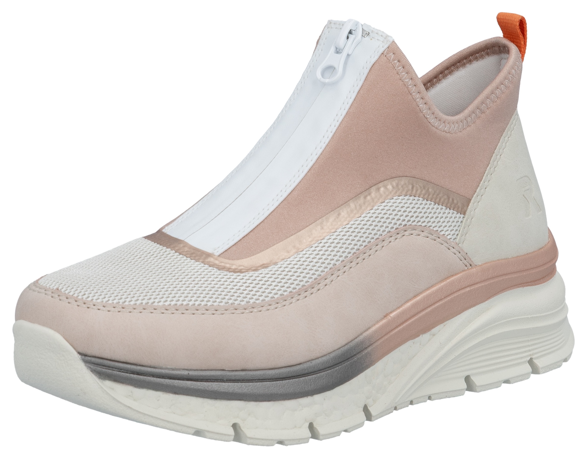 Rieker Schlupfboots  , Keilabsatz, Freizeitschuh, High Top-Sneaker, Reissverschluss