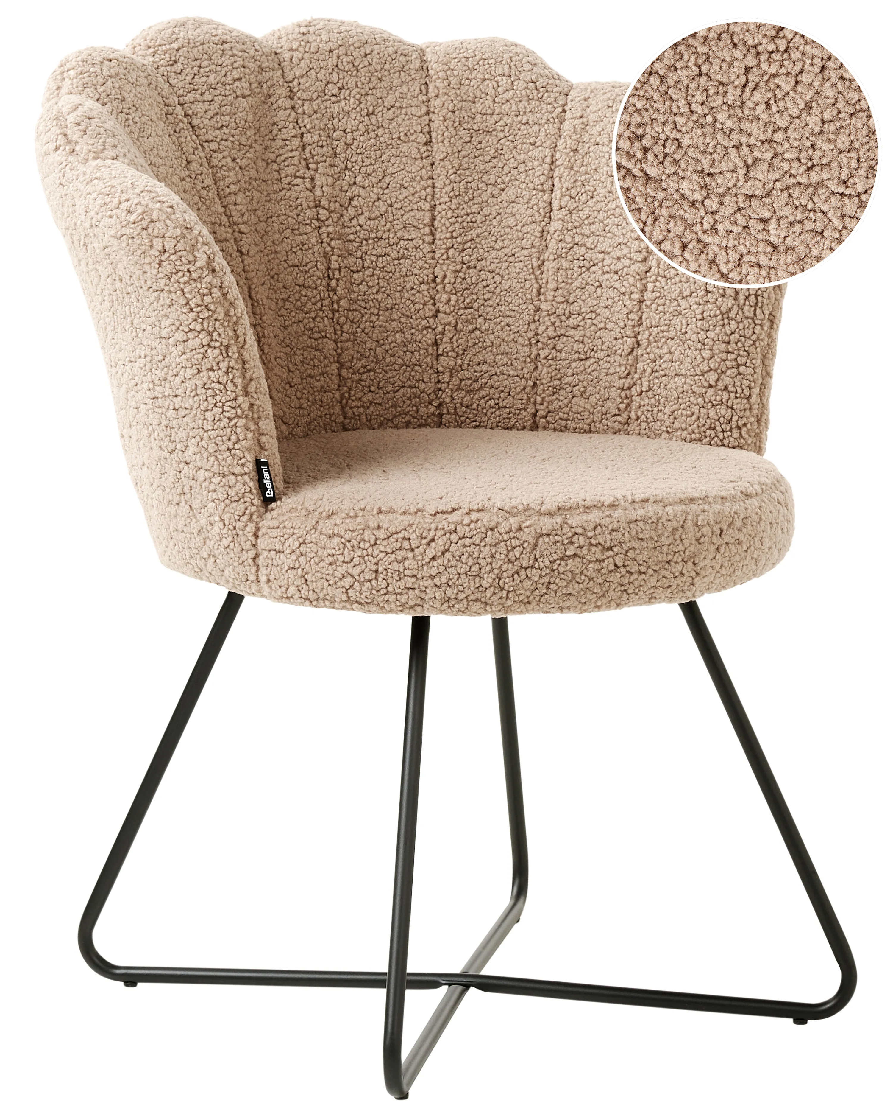 Fauteuil LOVELOCK Bouclé Beige