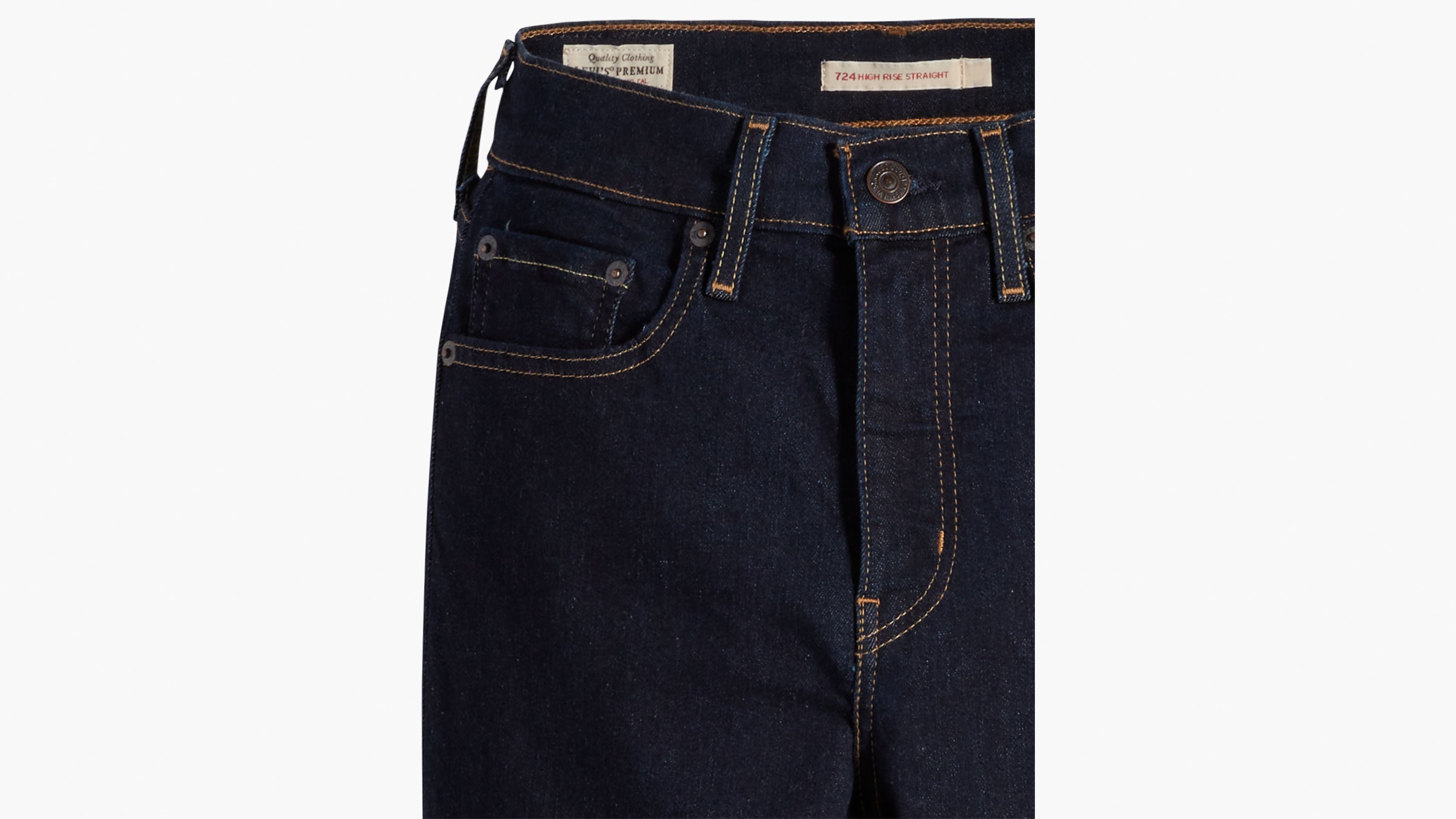 Jean 724™ taille haute droit - Dark Indigo Rinse - Bleu