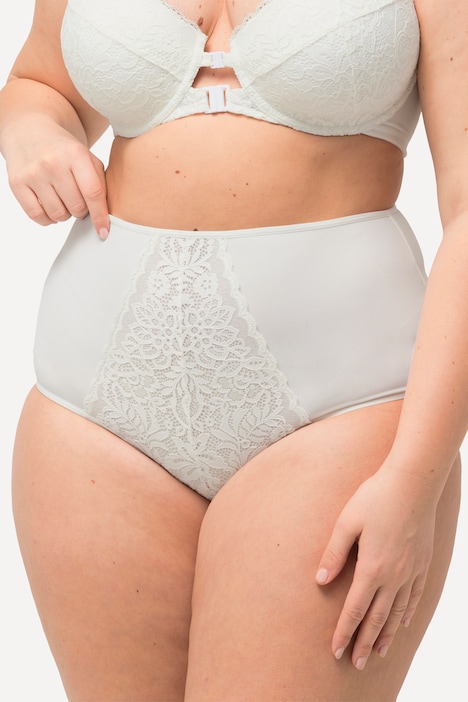 Maxislip, Spitzen-Einsatz, High Waist