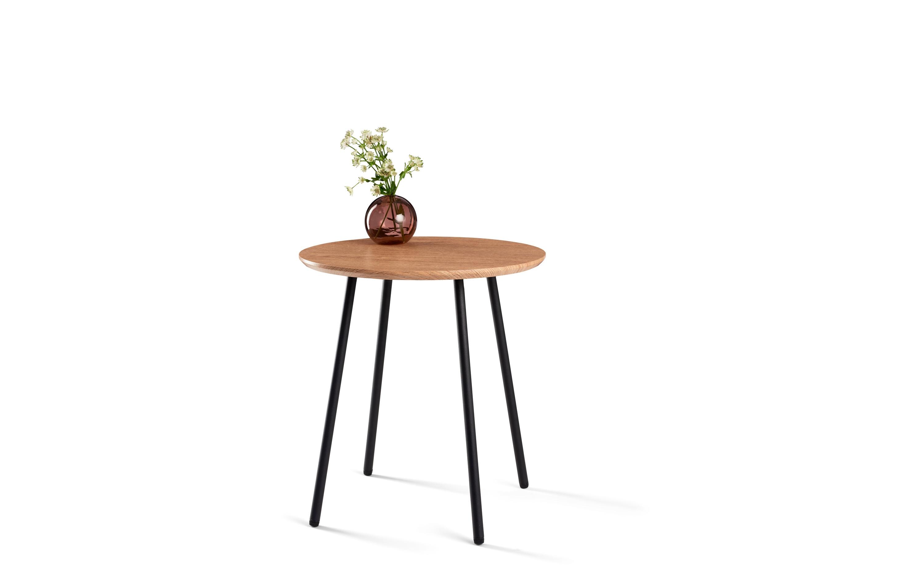 Beistelltisch Ø 40 cm, Braun/SchwarzCouchtisch