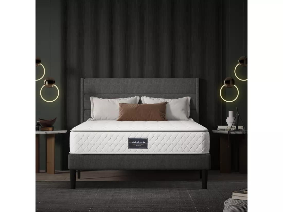 Matelas 90 x 200 cm ressorts ensachés 7 zones et mousse haute résilience ép.25cm - Merax