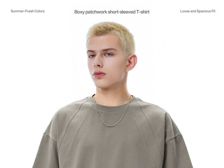 Newin - Patchwork Raglan T-shirt