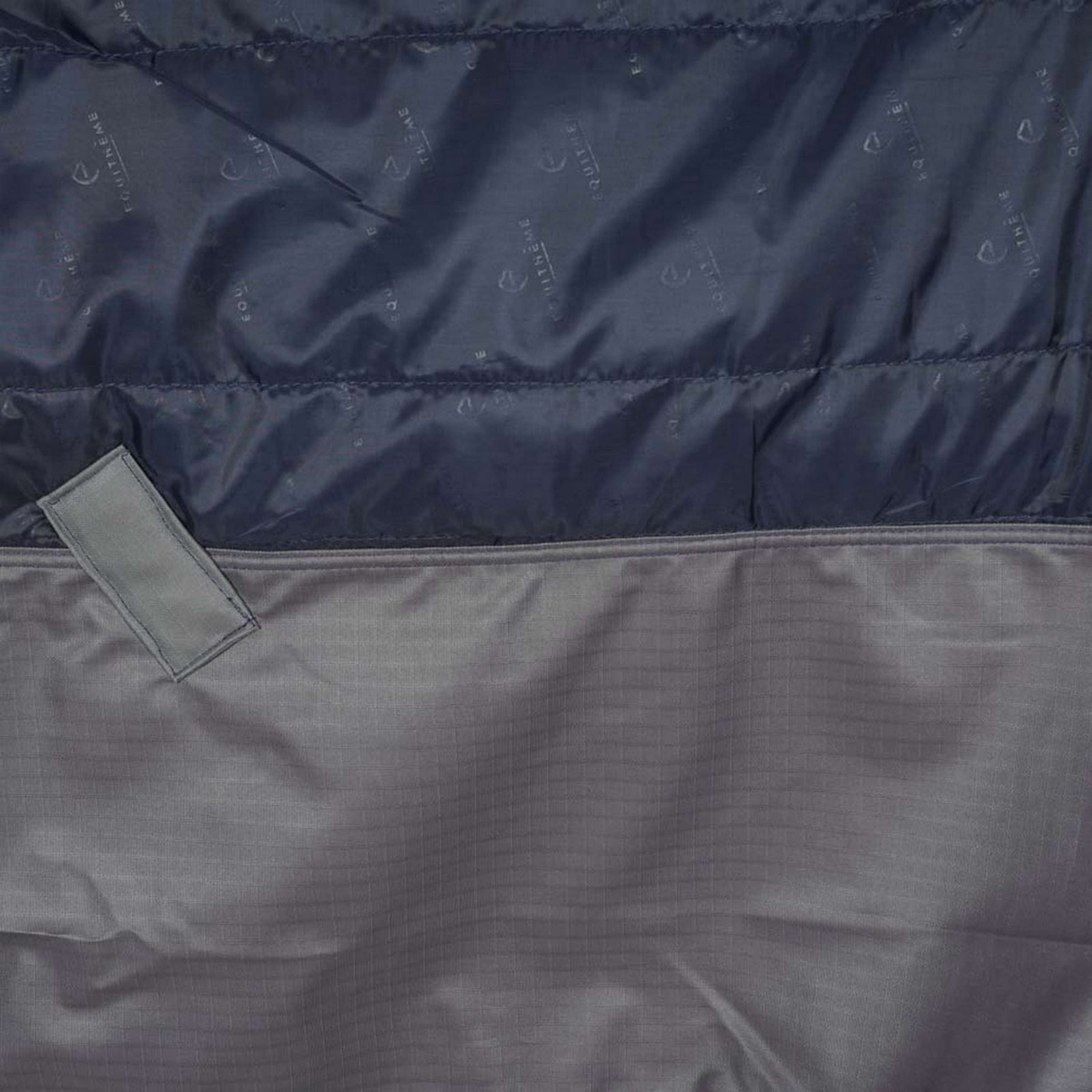 EQUITHÈME Regendeken Tyrex 600D 50g Navy/Grijs Dots