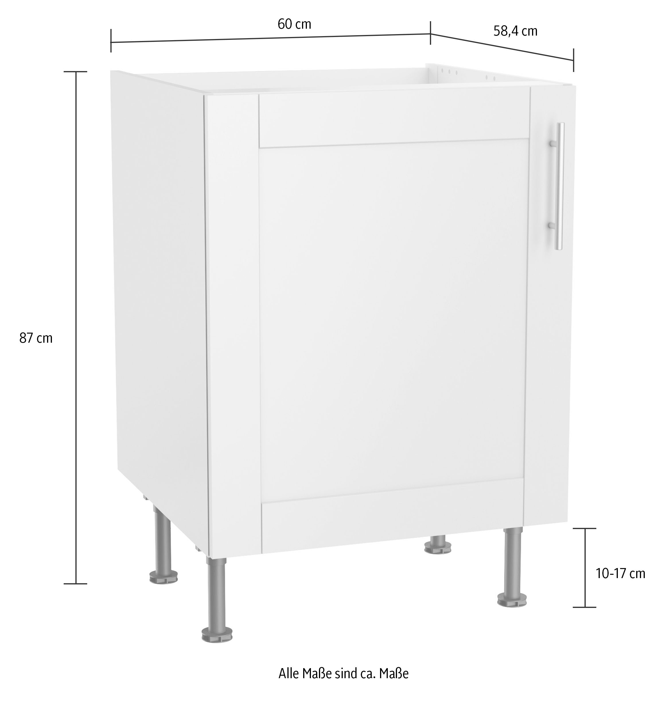 KOCHSTATION Spülenschrank »KS-Ahus« Breite 60 cm