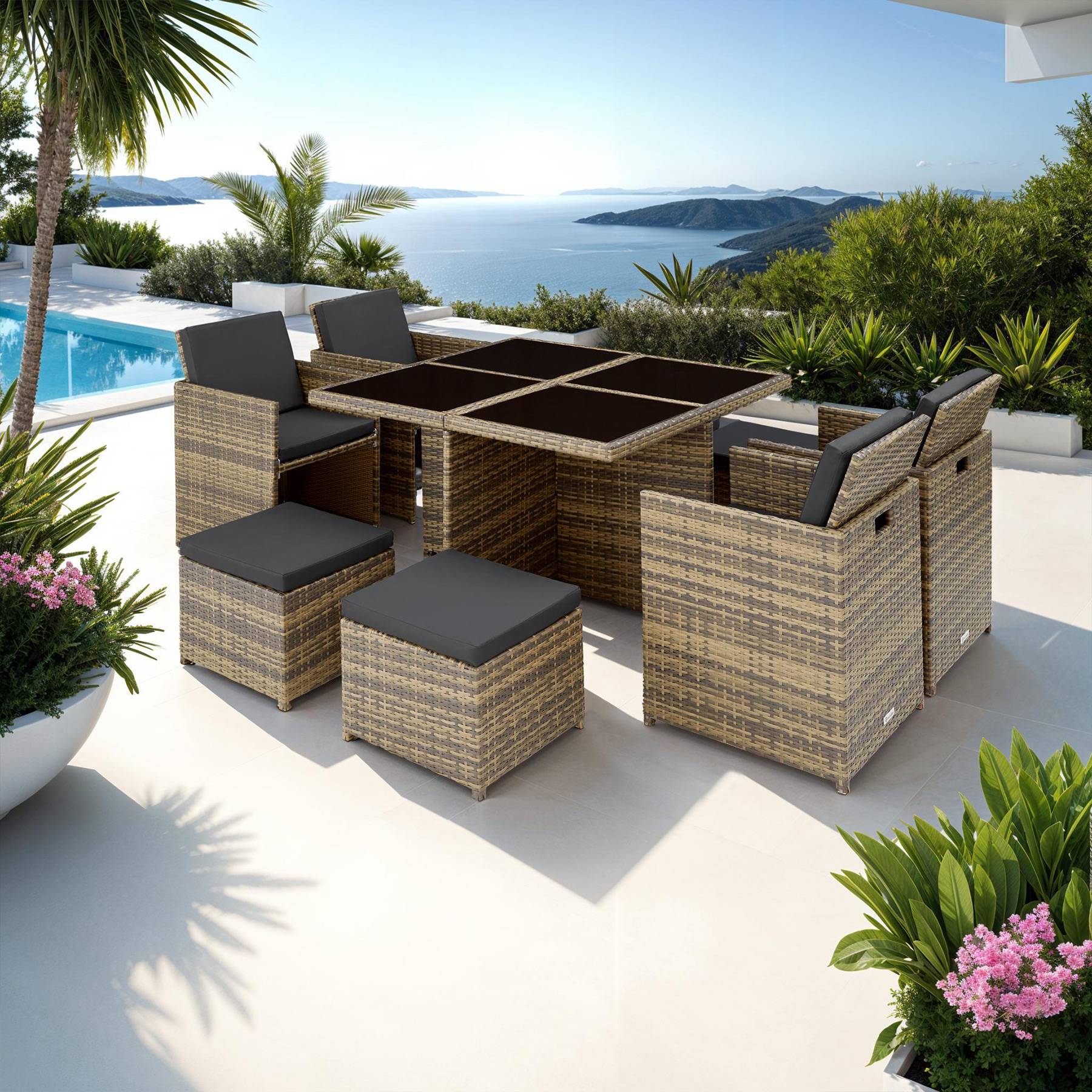 Rattan Sitzgruppe Manhattan