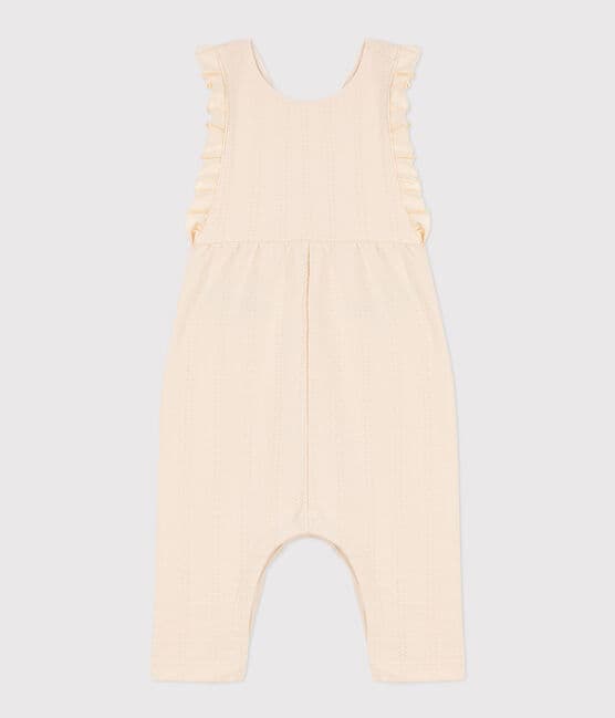 Combinaison longue bébé en jersey point fantaisie