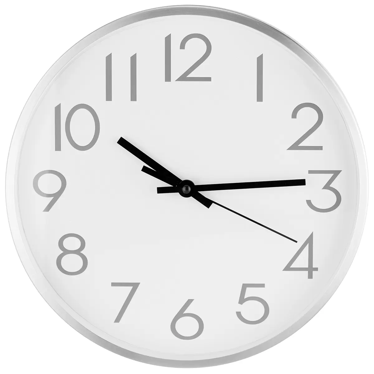 Wanduhr Ondega silber,weiss