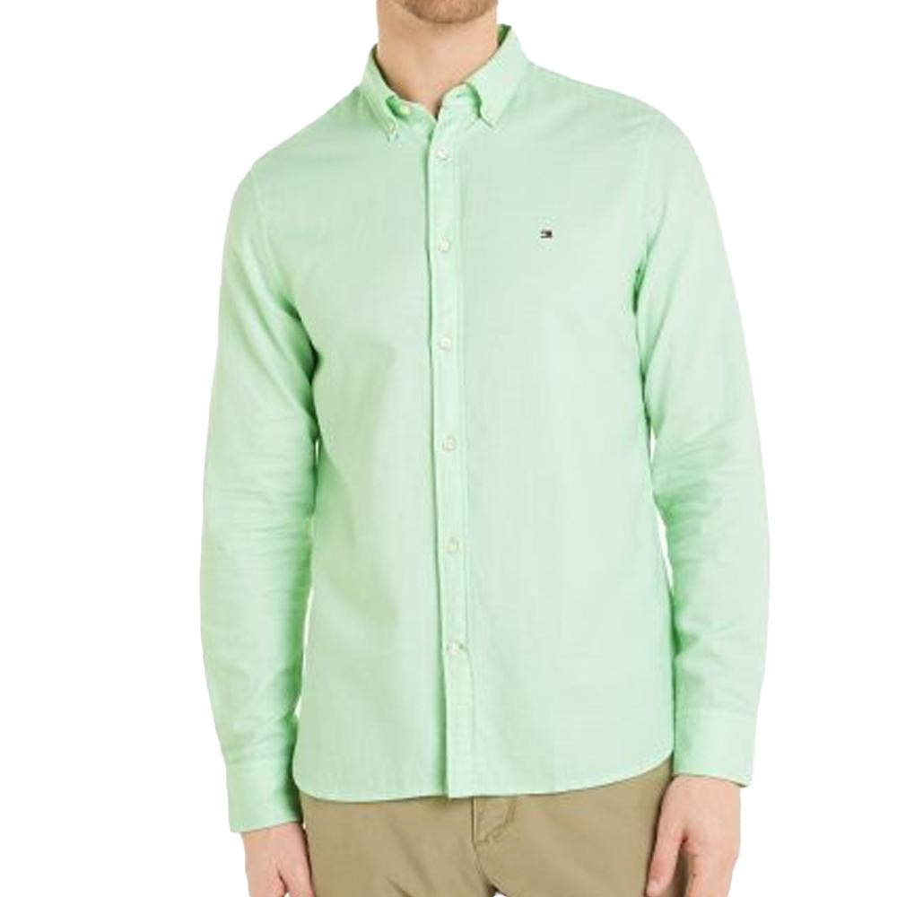 Tommy Hilfiger Chemise Vert Homme Tommy Hilfiger Dobby