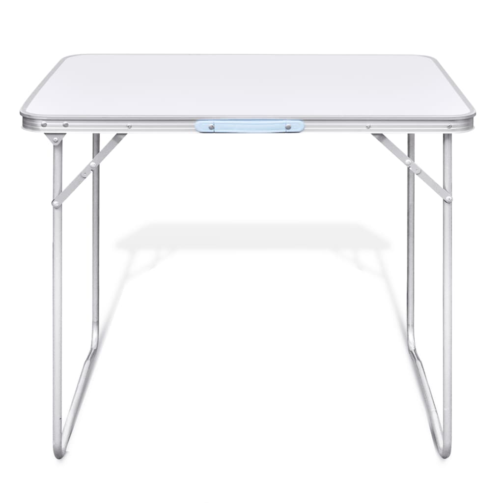 Mesa de camping dobrável de metal Vidaxl