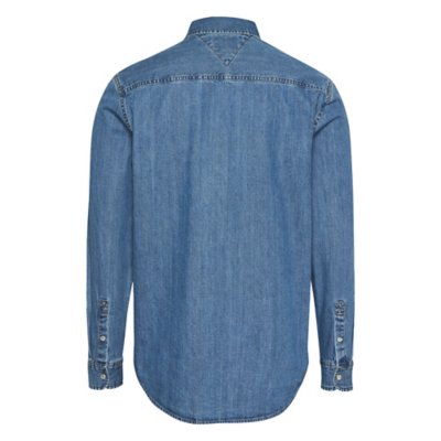 Chemise à manches longues homme Rglr Fit Mid Blue TOMMY HILFIGER