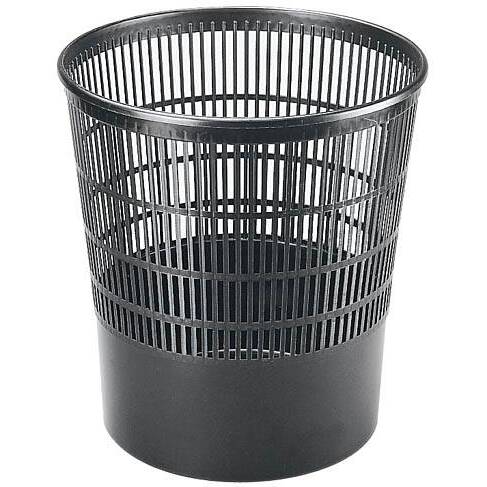 Corbeille à papier plastique Cep Eco noire 16 L