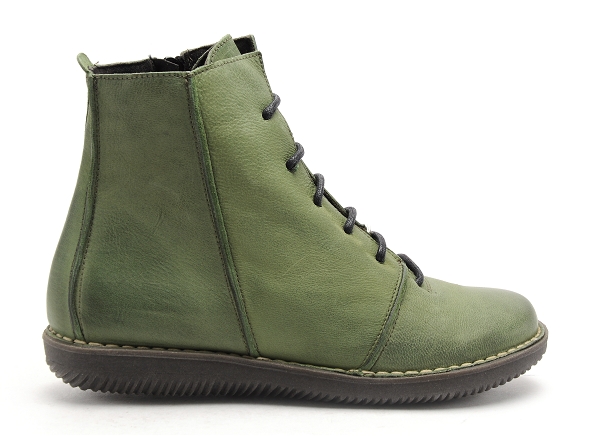 Chacal boots bottine plates femme 6014 vert