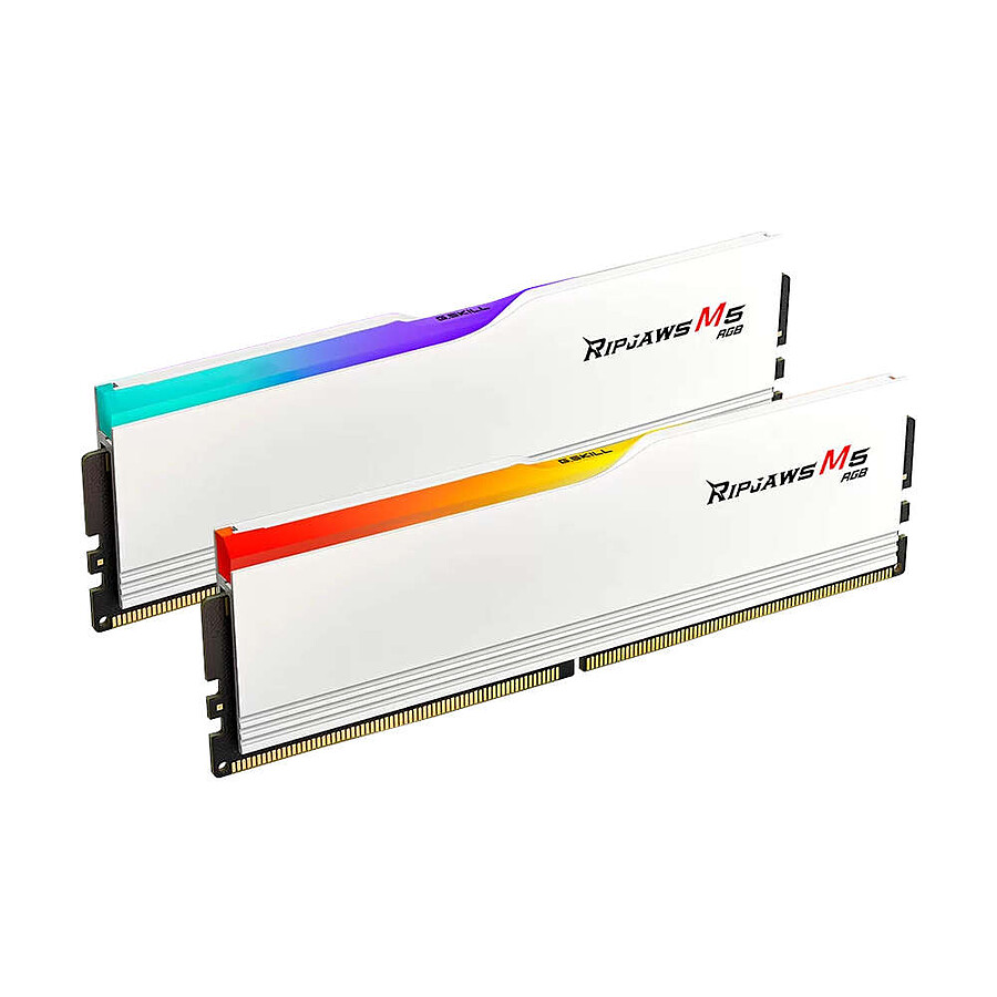 G.Skill Ripjaws M5 RGB White - 2 x 32 Go (64 Go) - DDR5 6000 MHz - CL30