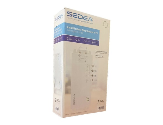 SEDEA - Amplificateur antenne Amplificateur distrib. 2 ent tnt dab-fm 4 sort tv 26 db