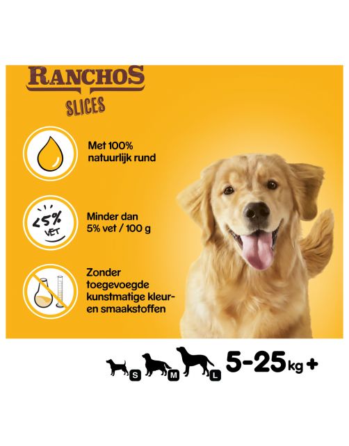 Pedigree Ranchos Slices - Hondensnacks - Rund 60 g
