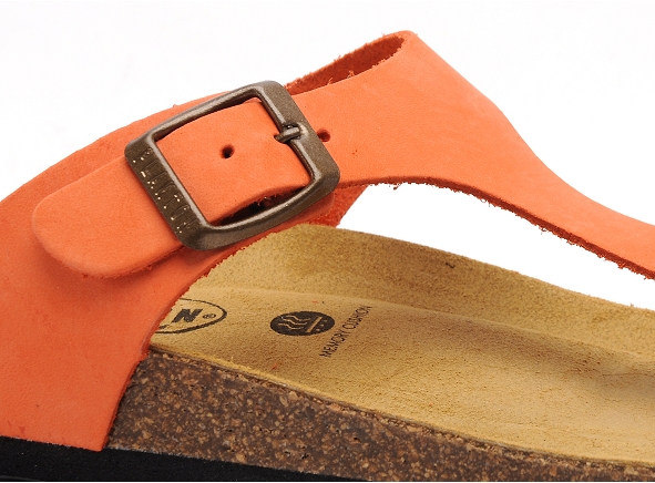 Plakton mules et sabots plats femme bolero orange