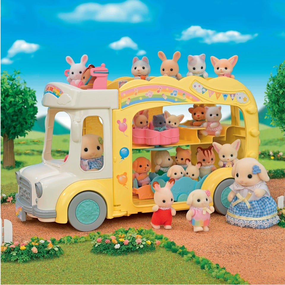 Sylvanian Families - Regnbue Sjov Børnehave Bus (5744)