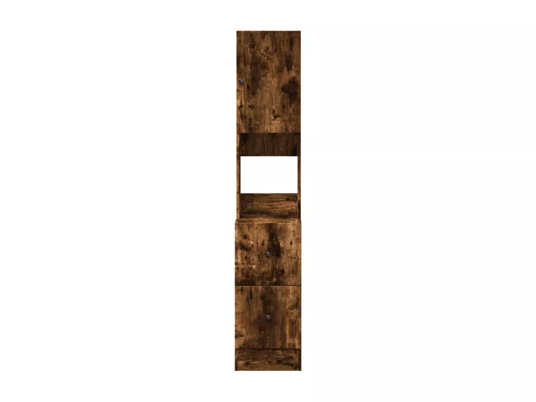 Armoire de cuisine chêne fumé 35x50x180 cm bois d'ingénierie