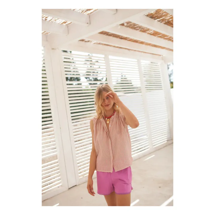Marlot Paris Blouse Gaze de Coton Oli - Collection Femme | Corail