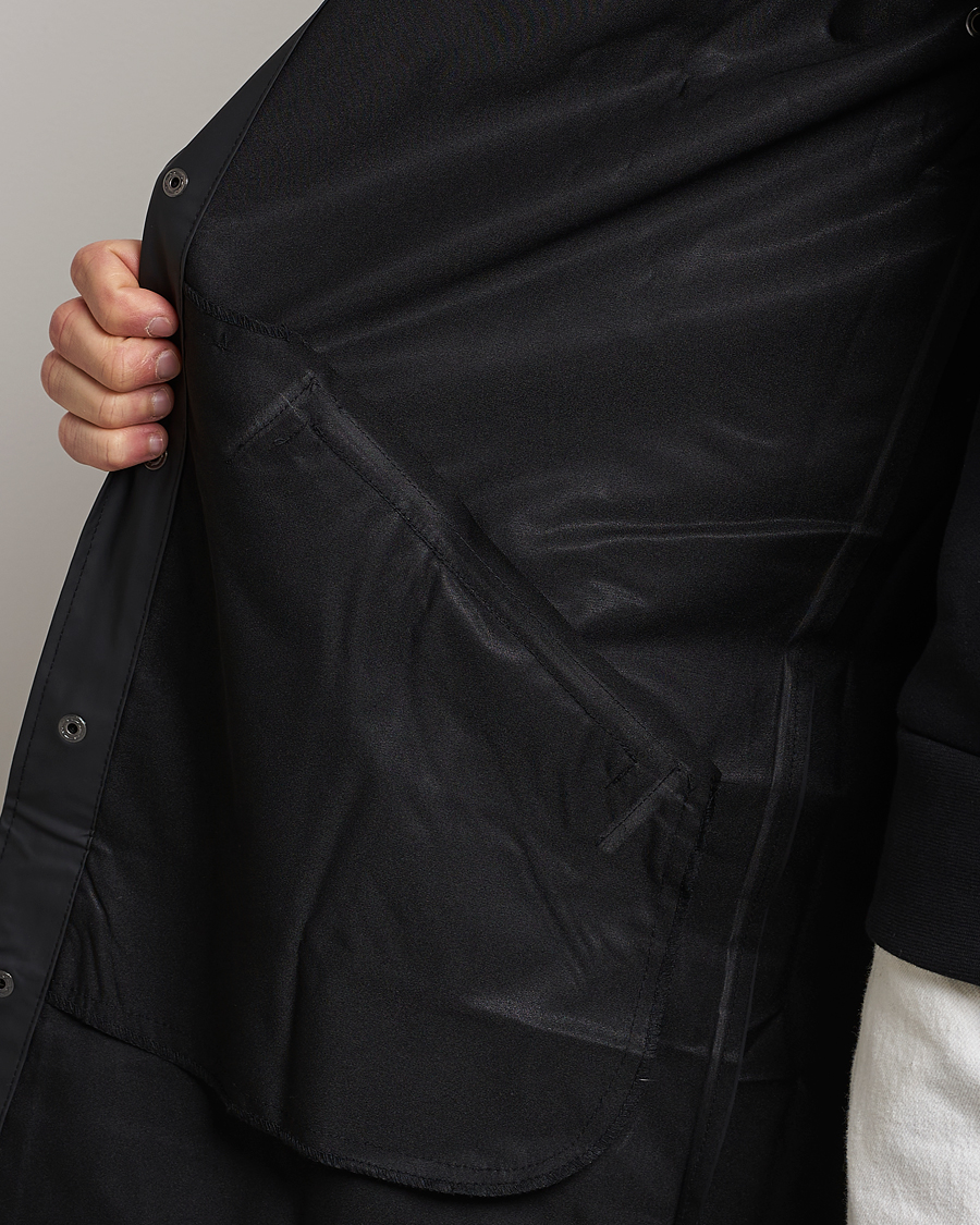 RAINS Long Jacket Black