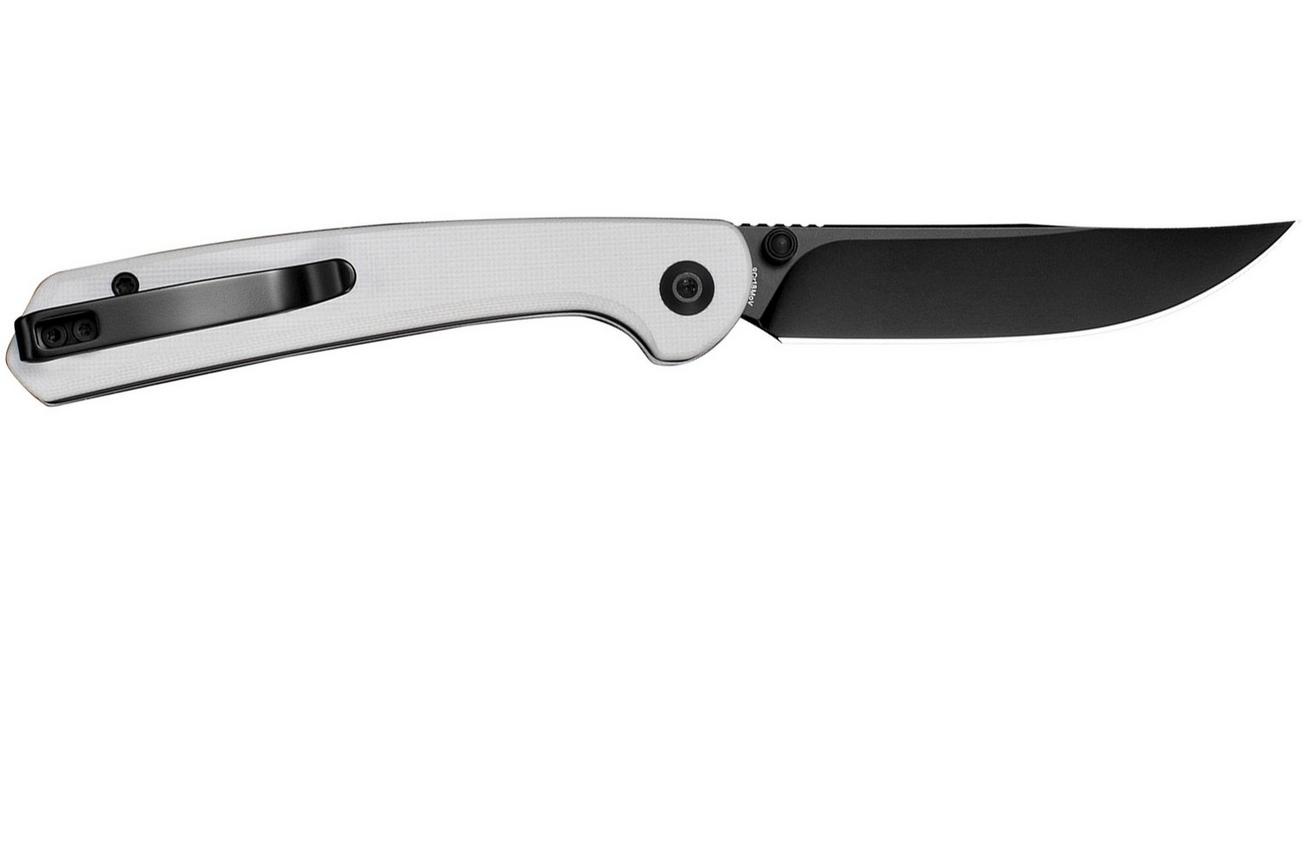 Sencut Skelfin S25007-1 Black 9Cr18MoV, White G10, zakmes
