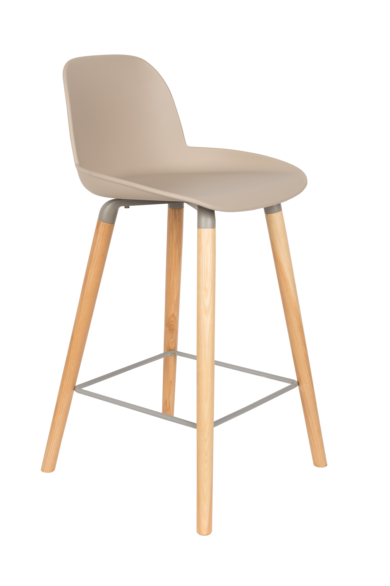 Barkruk Albert Kuip (zithoogte 65 cm) taupe - set van 2
