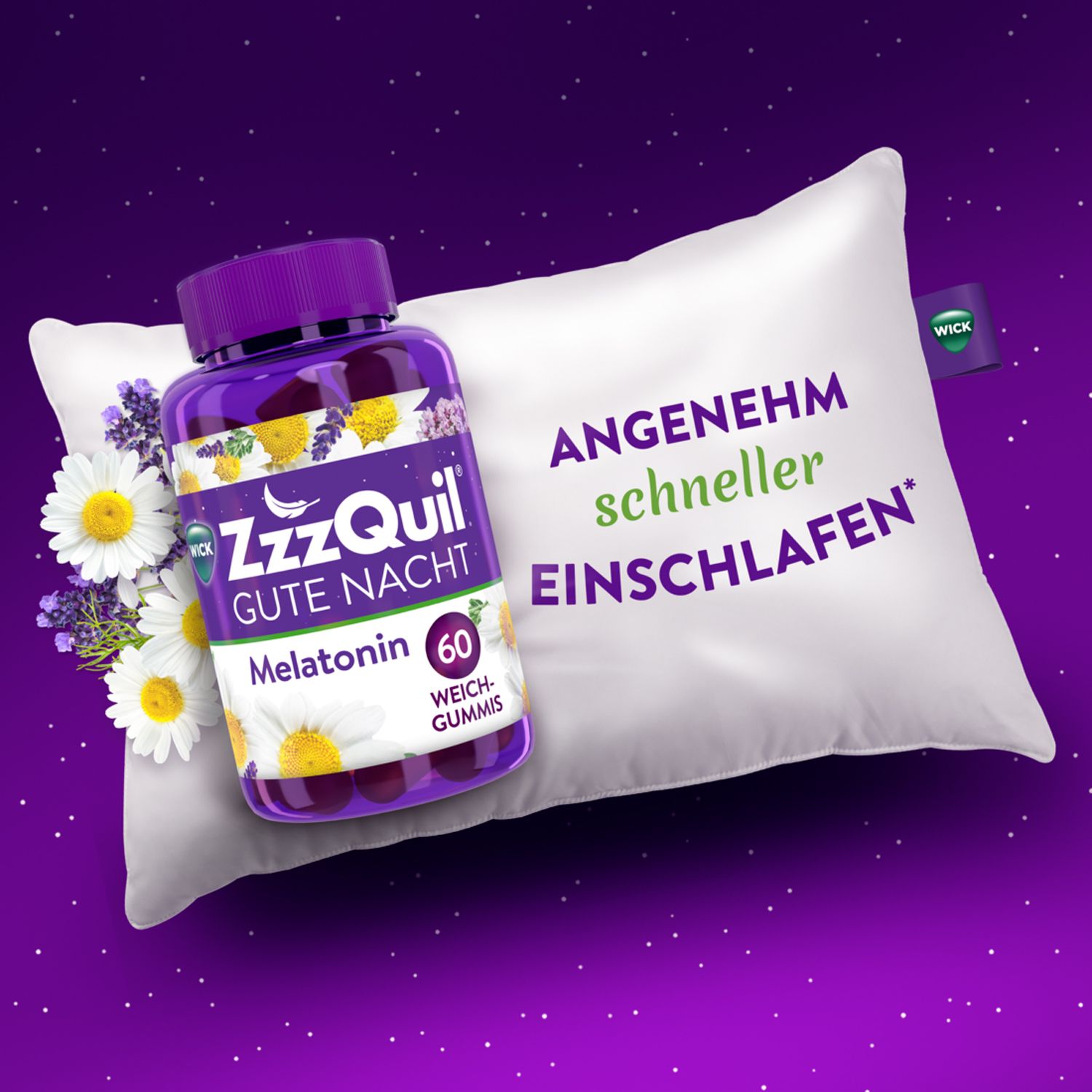 WICK ZzzQuil Gute Nacht mit Melatonin