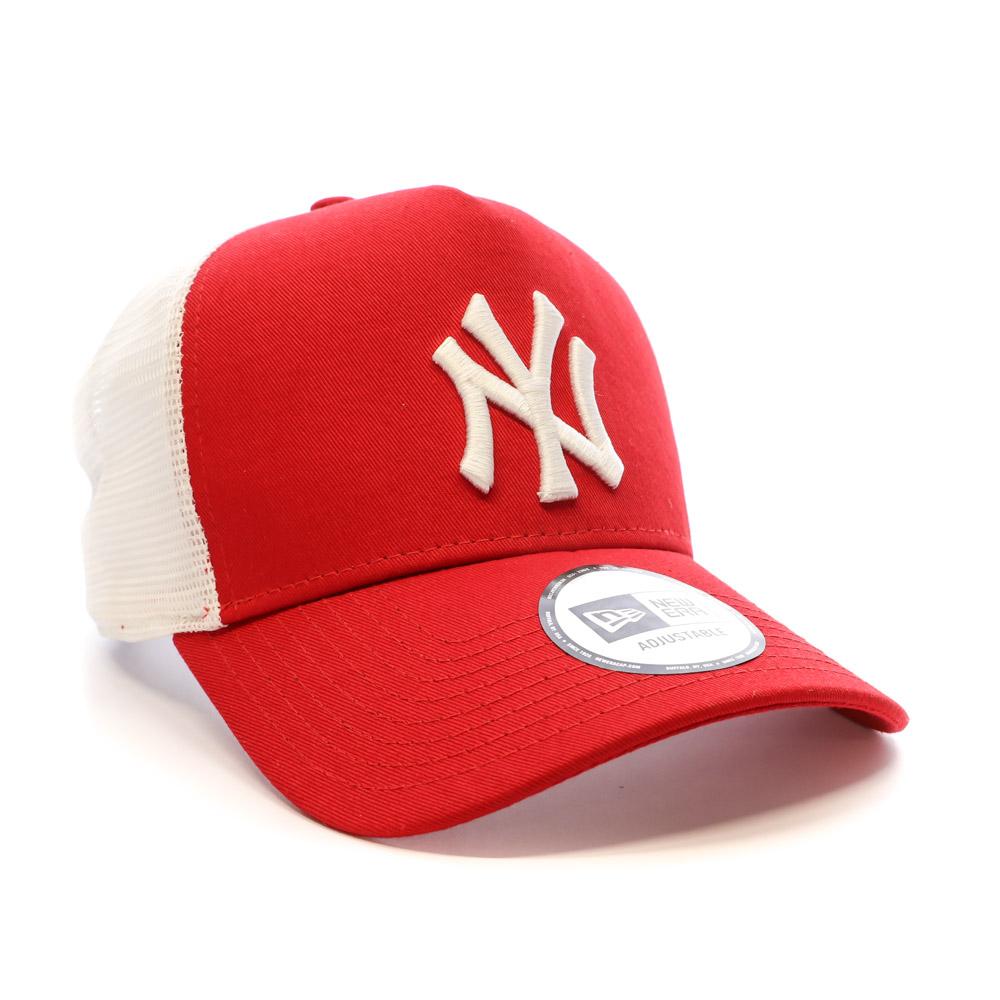 New Era Casquette Blanche/Rouge Homme New Era Clean Trucker 2 Neyyan Scawhi