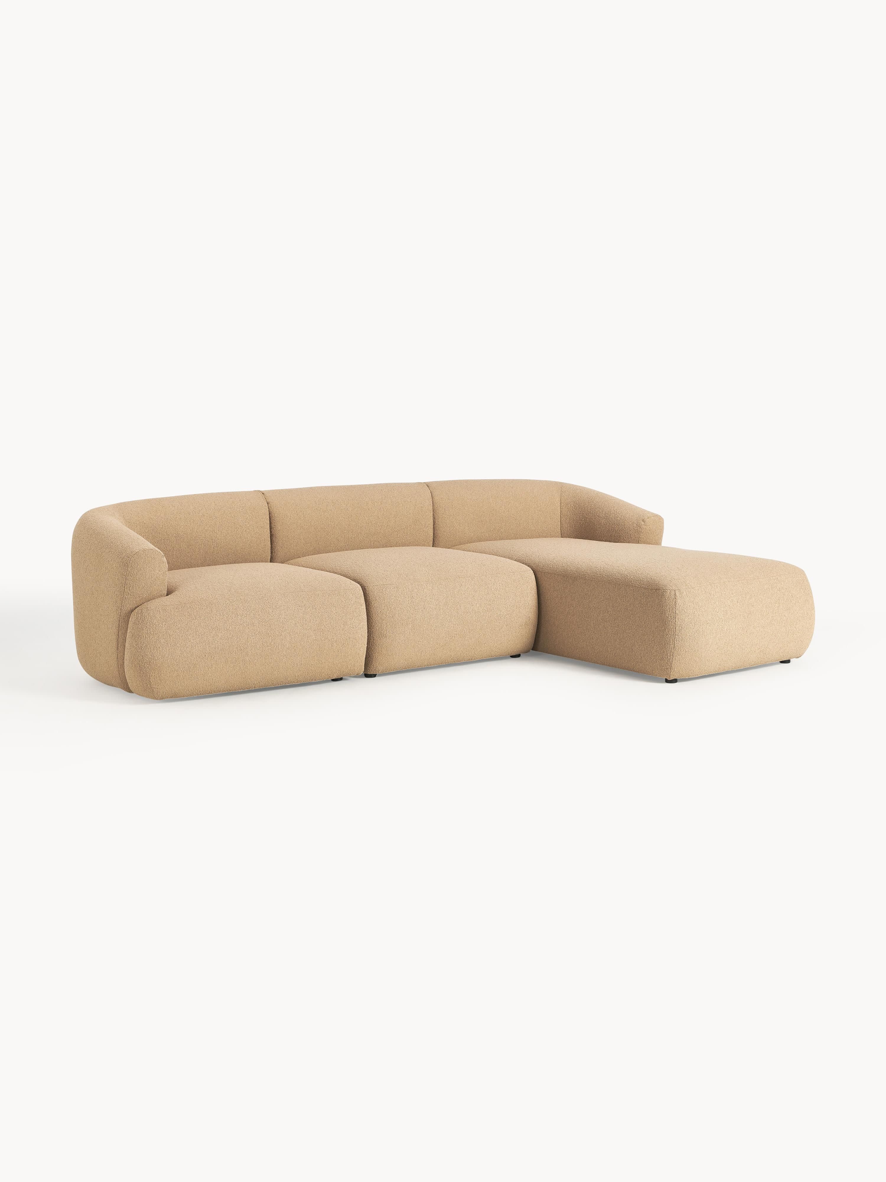 Modulaire bouclé hoekbank Sofia (3-zits)