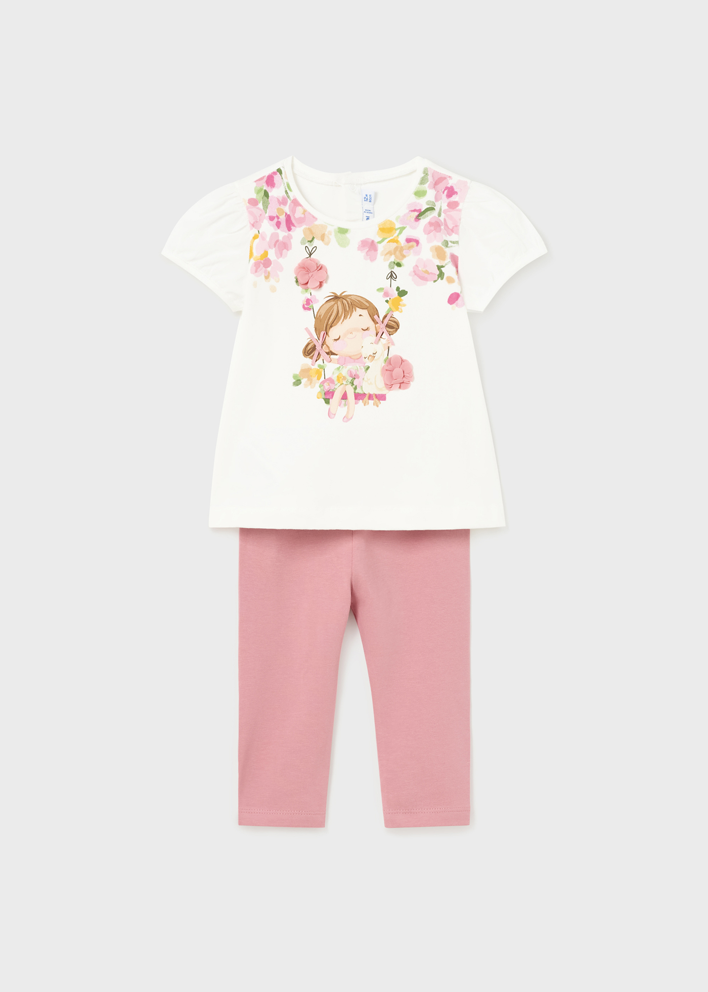 Conjunto de 2 peças em algodão sustentável para bebê