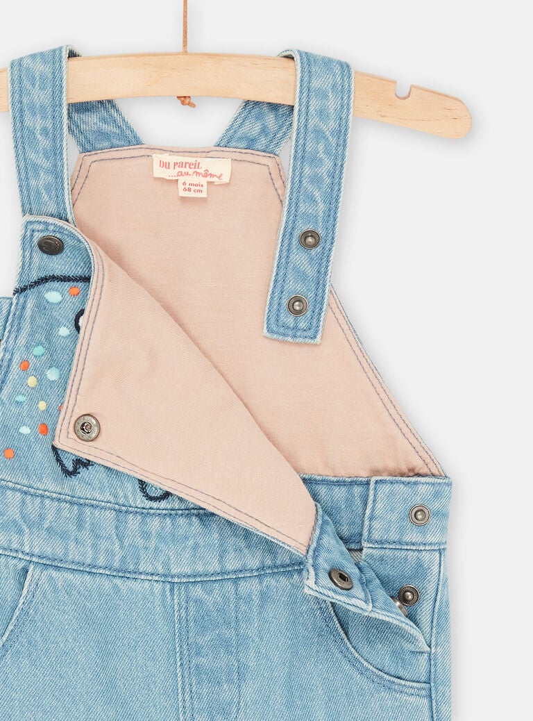 Salopette longues denim confort bébé garçon